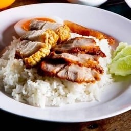 ข้าวหมูแดงข้าวหมูกรอบเจ๊เอ็งตลาดพลู