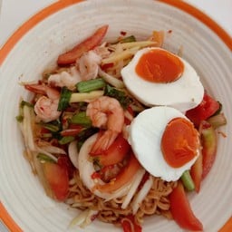 ร้านส้มตำเจ๊ปุ๊ตำระเบิดรวยเทิดเทิงมีไก่อบโอ่ง(ยำรสแช่บ)บางเพรียง 2