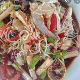 ตำชั่วไหลบัวกุ้งสดปลาร้า