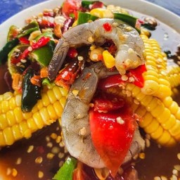 ตำข้าวโพดปลาร้ากุ้งสด