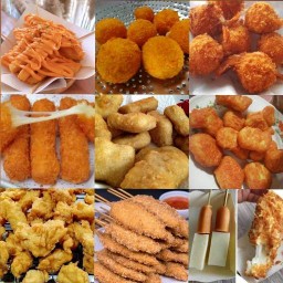 เฟรนฟรายราดชีส&ลูกชิ้นทอด🍟
