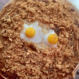 เครปไข่ดาวพริกเผาหมูหยอง