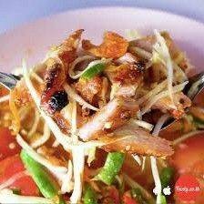 ตำคอหมูย่าง