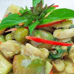 ข้าวราดแกงเขียวหวานไก่