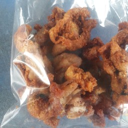 หนังไก่ทอด