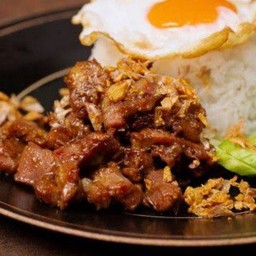 ทอดกระเทียมราดข้าว หมูชิ้น/หมูสับ/ไก่ชิ้น