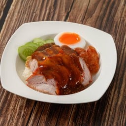 ข้าวหมูแดงล้วน จานเดี่ยว