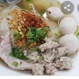 หมี่หมู(หมูสด+ลูกชิ้น)