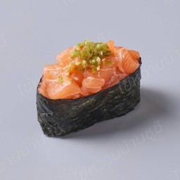 แซลม่อนราดน้ำจิ้มซีฟู้ด