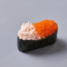 สลัดปูอัด+ไข่กุ้งส้ม