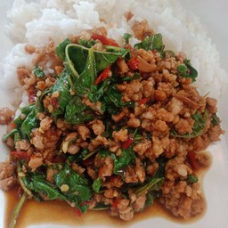 ข้าวกระเพราหมูสับ