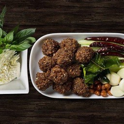 ลาบเป็ดทอด