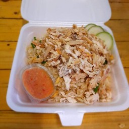 ข้าวผัดปู+น้ำจิ้มซีฟู้ด
