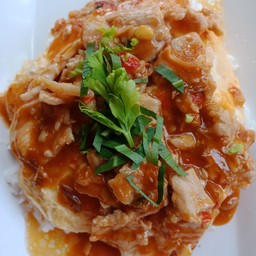 ข้าวไข่ข้นหมูซอสสุกี้