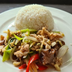 Stir Fried Ginger On Rice
