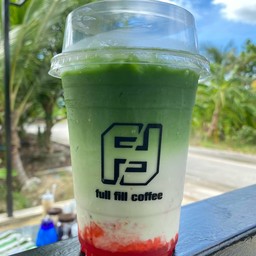 ชาเขียวนมสตอเบอรี่