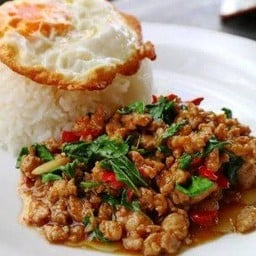 ข้าวกระเพราหมูสับ