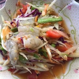 ตำกุ้งสด