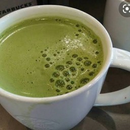 นมสดชาเขียวร้อน