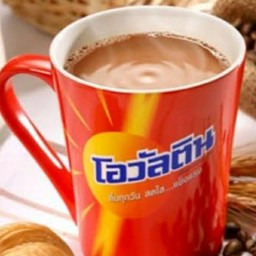 โอวัลตินนมสดร้อน