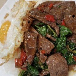 ข้าวกระเพราตับ