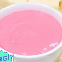 นมสดน้ำแดงร้อน