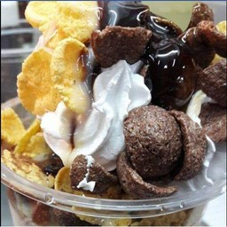 มิลล์เชคคอร์นเฟลคกับโกโก้ครั้นท์