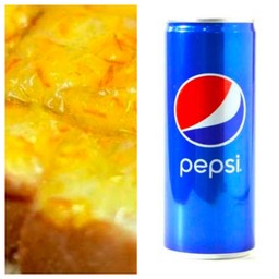 ปังปิ้งเนยสับปะรด+Pepsi
