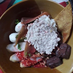 ก๋วยเตี๋ยวเย็นตาโฟต้มยำแห้ง