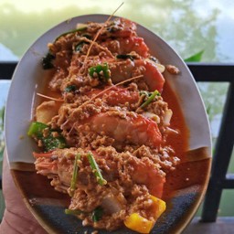 กุ้งผัดผงกระหรี่