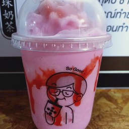 นมชมพูฮอกไกโดปั่น