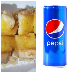 ปังปิ้งเนยนม+Pepsi