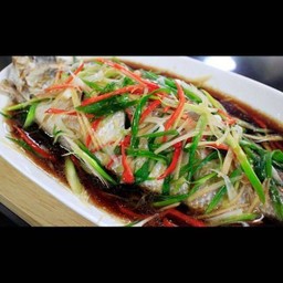 ปลากระพงนึ่งซีอิ้ว