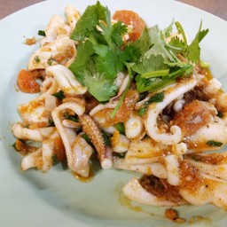 หมึกผัดไข่เค็ม