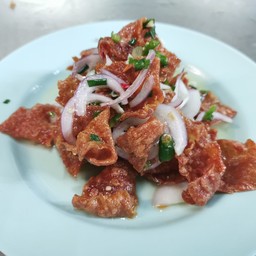 ยำหมูแผ่น