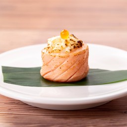 Salmon with Burnt Cheese