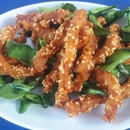 หมูทอดแดดเดียว