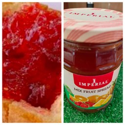 ขนมปังปิ้ง+ผลไม้รวม