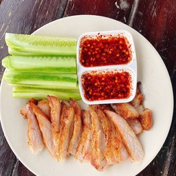 คอหมูย่าง จิ้มแจ่ว