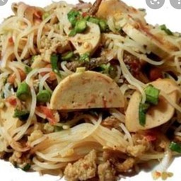 ยำขนมจีน  หมูยอ