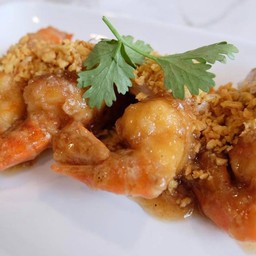 กุ้งทอดกระเทียมพริกไทย
