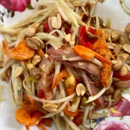 ตำคอหมูย่าง  (ไม่มีแยกเครื่อง)