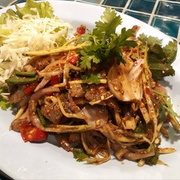 ลาบกุ้งดิบ