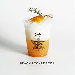 Peach Lychee Soda 12 Oz