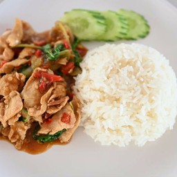 ข้าวกะเพรา(หมู,ไก่)