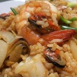 ผัดพริกเผาคลุกข้าว