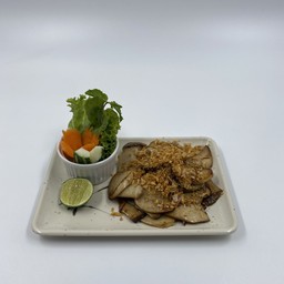 เห็ดออรินจิผัดเนยกระเทียม