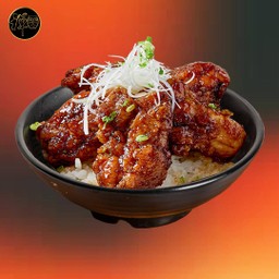 ข้าวหน้าไก่ซอสฟุกุ