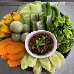 ชุดผักลวก+แจ่วปลาร้า