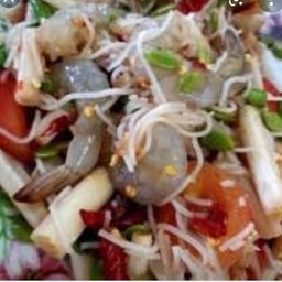 ตำชั่วไหลบัวกุ้งสด